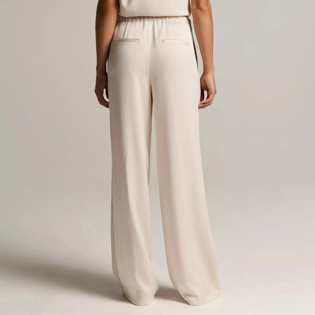 Women's drawstring wide leg pants
