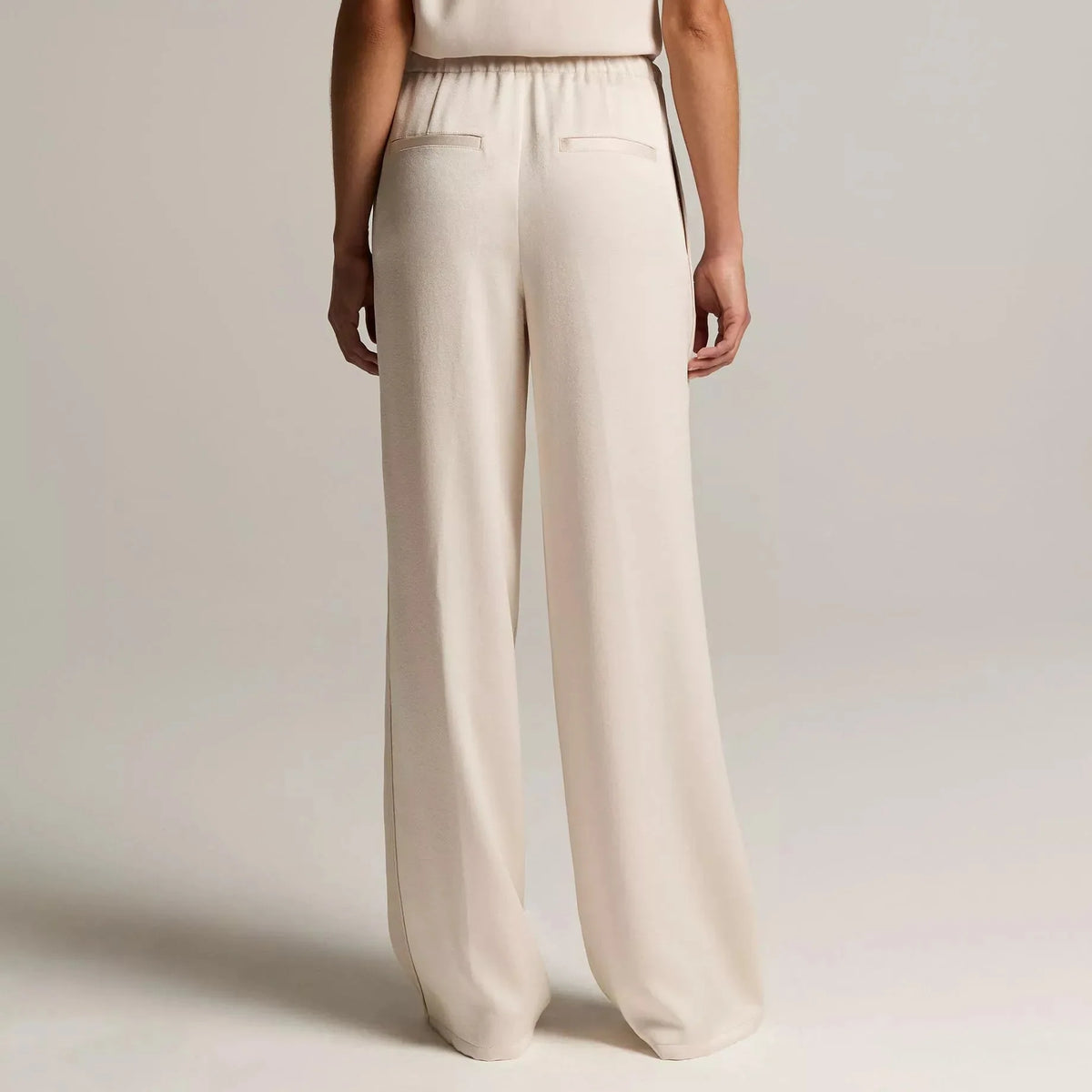 Women's drawstring wide leg pants