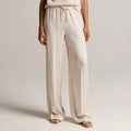 Women's drawstring wide leg pants